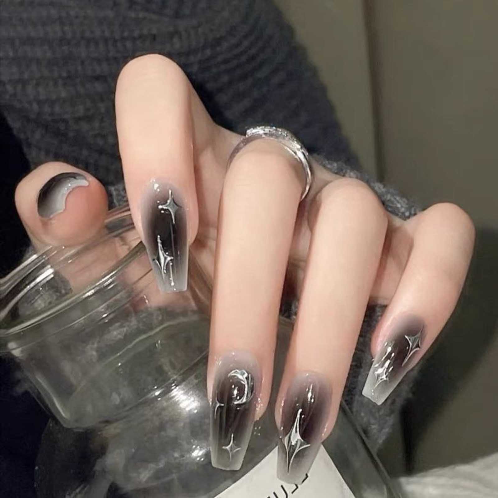 Resin Glitter Pack - 24 шт./кор., черный цвет, милый крутой