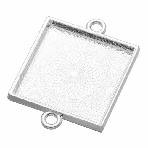 Onebeading Fit 25x25 мм квадра – обзор и цена Bezels Set Pendant