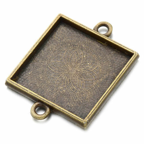 Onebeading Fit 25x25 мм квадра – обзор и цена Bezels Set Pendant