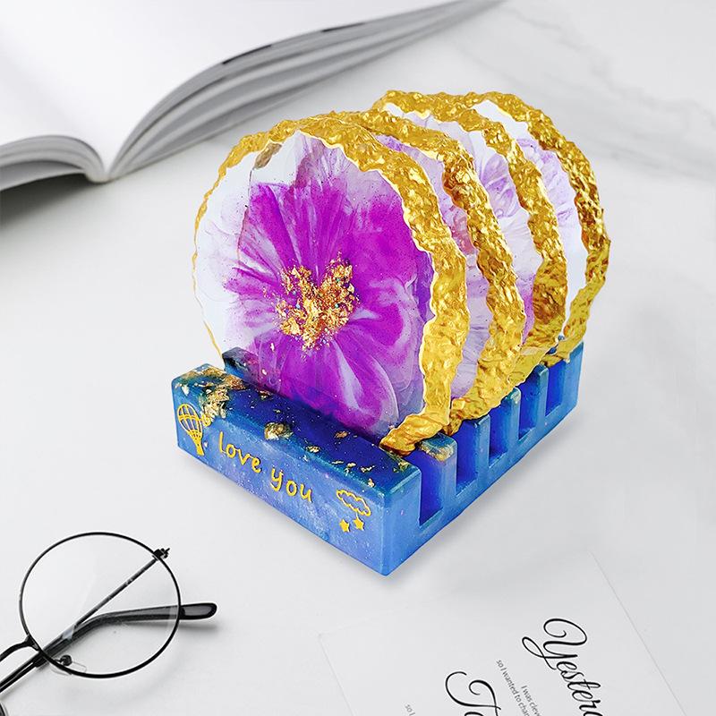 DM413 Drusy Coaster, смоляная  – обзор и цена Resin Craft Ideas