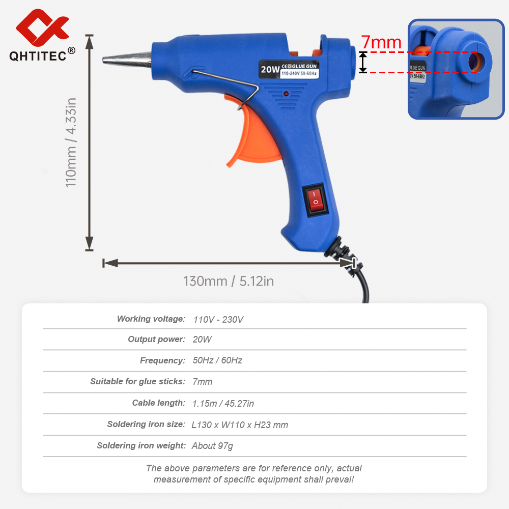 Клеевой пистолет JCD, 20 Вт, 7 – обзор и цена Heat Gun Small