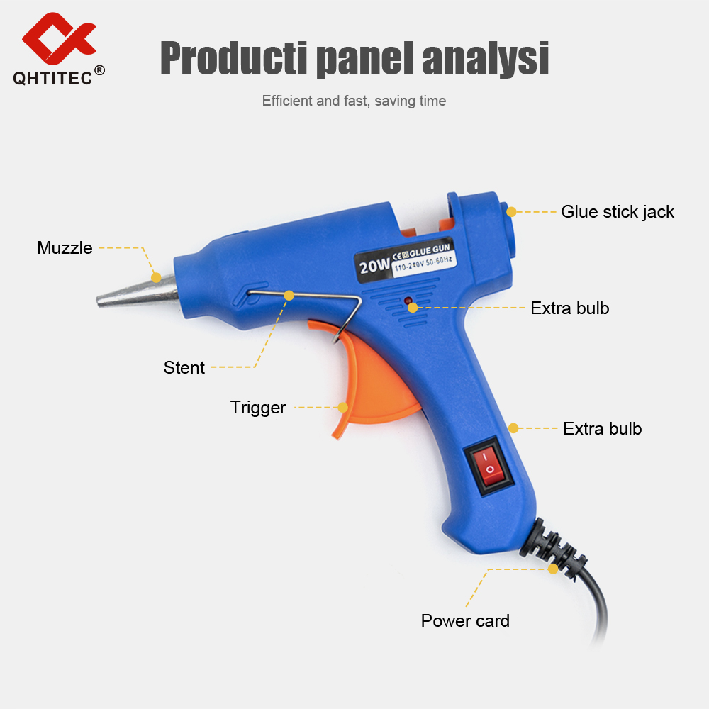 Клеевой пистолет JCD, 20 Вт, 7 – обзор и цена Heat Gun Small