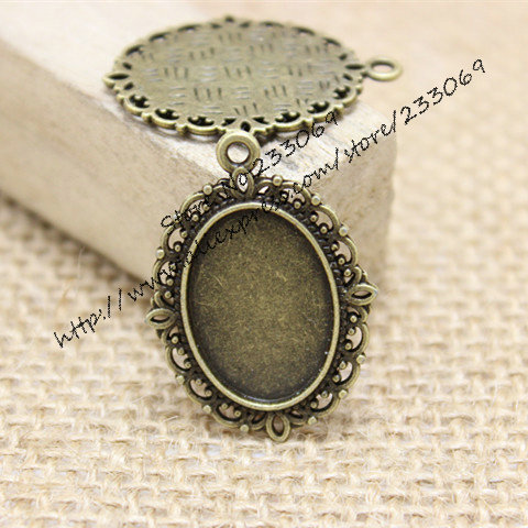 40 шт./лот, античный бронзовый – обзор и цена Bezels Set Pendant
